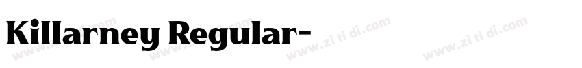 Killarney Regular字体转换